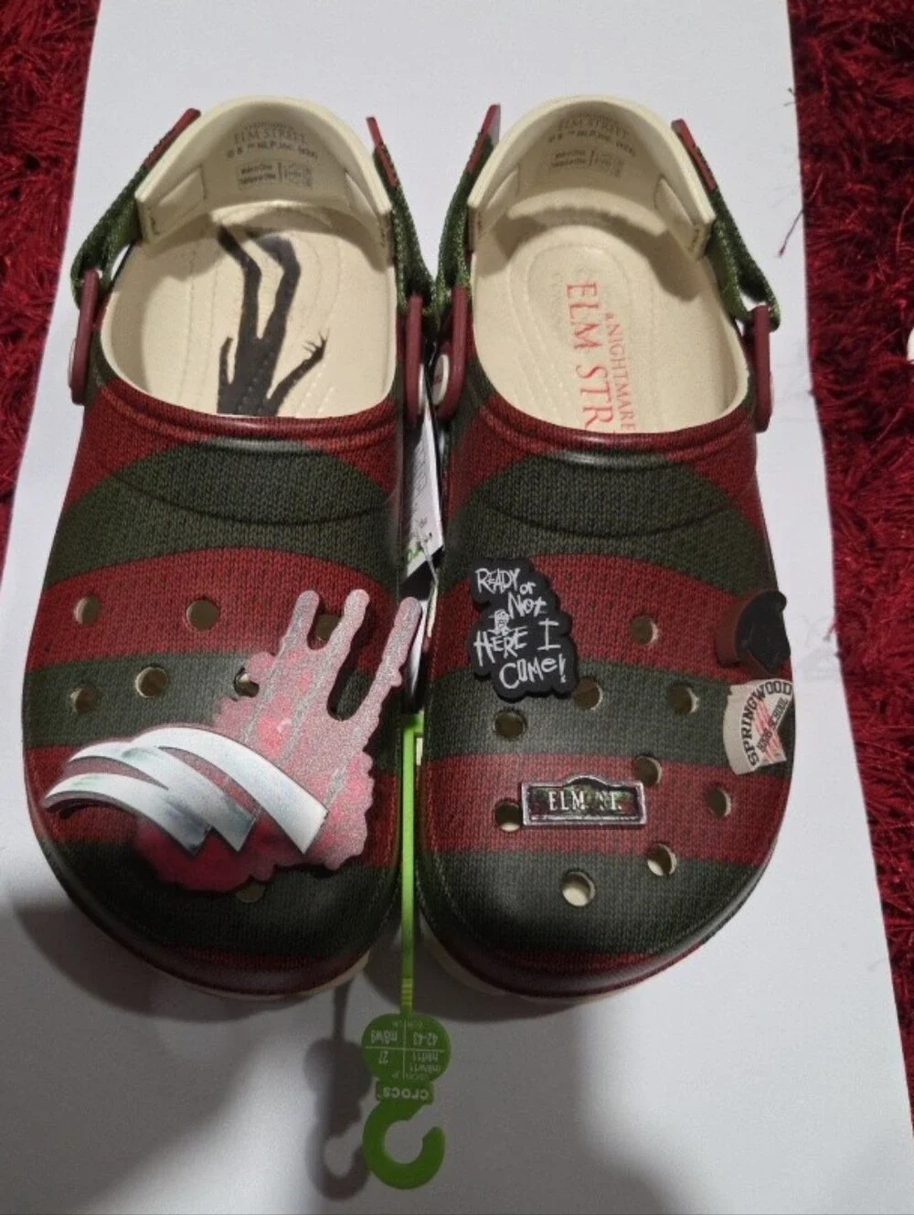 Crocs A Nightmare On Elm Street Freddy Krueger Clogs Size Mens 9 Women's 11